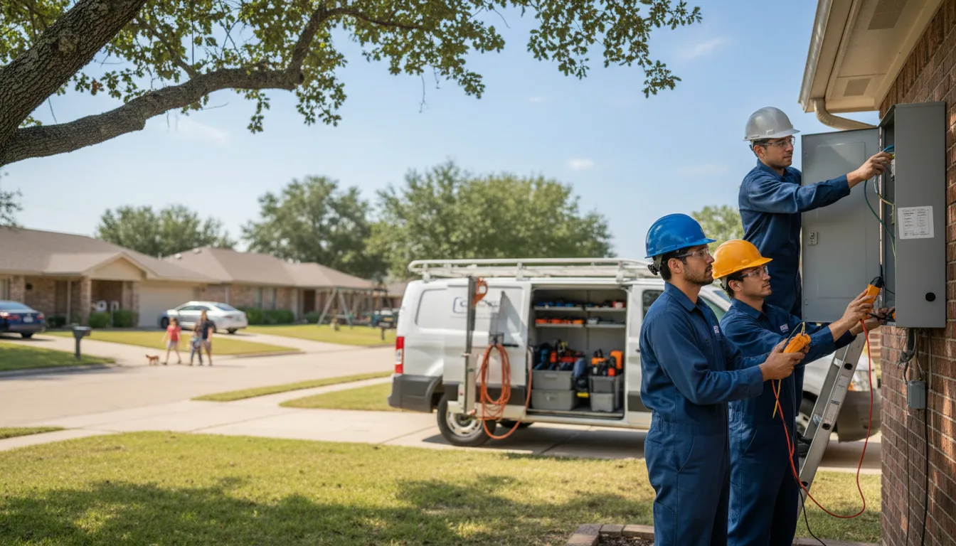 Certified electrician providing emergency electrical services in Anderson, TX
